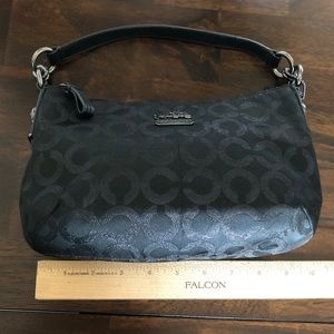 Coach Madison Mia Op Art Lurex Purse blackmetallic